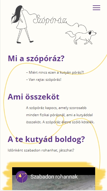 megtérülő weboldal